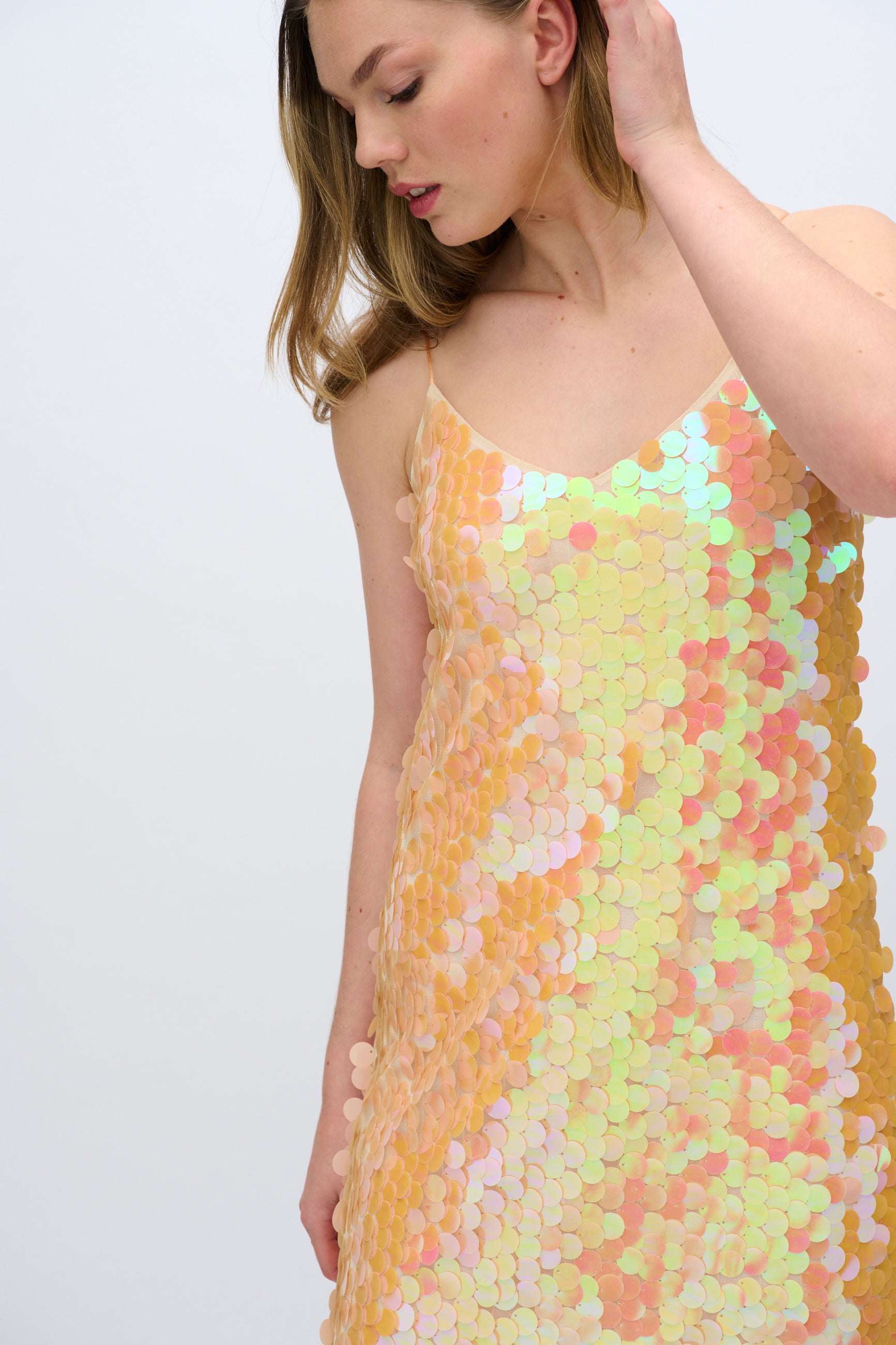 moves Balista pallietkjole 4347 Short Dress 1340 Cadmium Orange