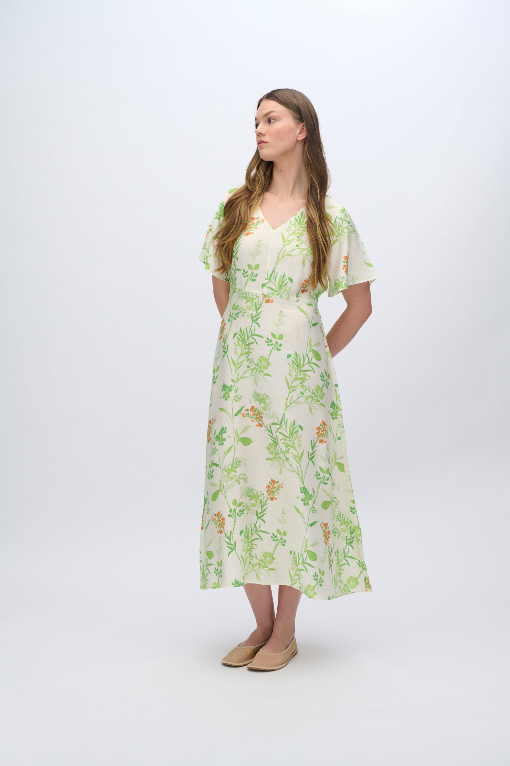 moves Hamma midi kjole 4289 Midi Dress 004 Broken White