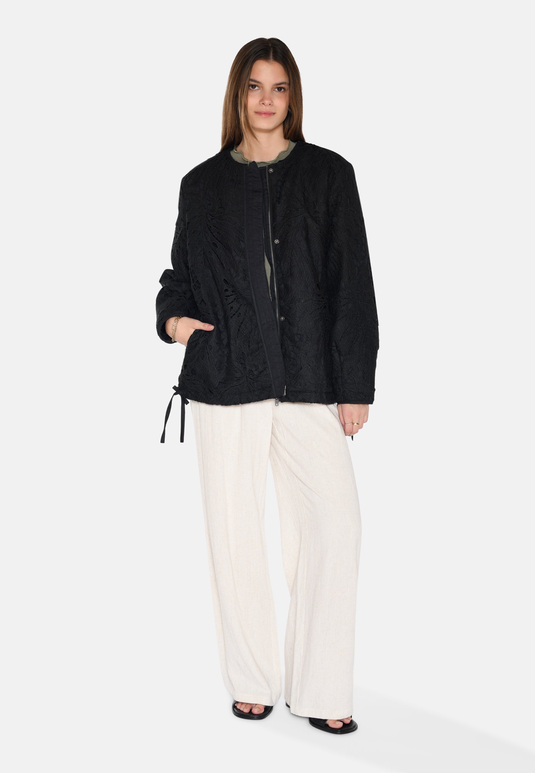 moves Kaylie broderie jakke 4208 Jacket 999 Black