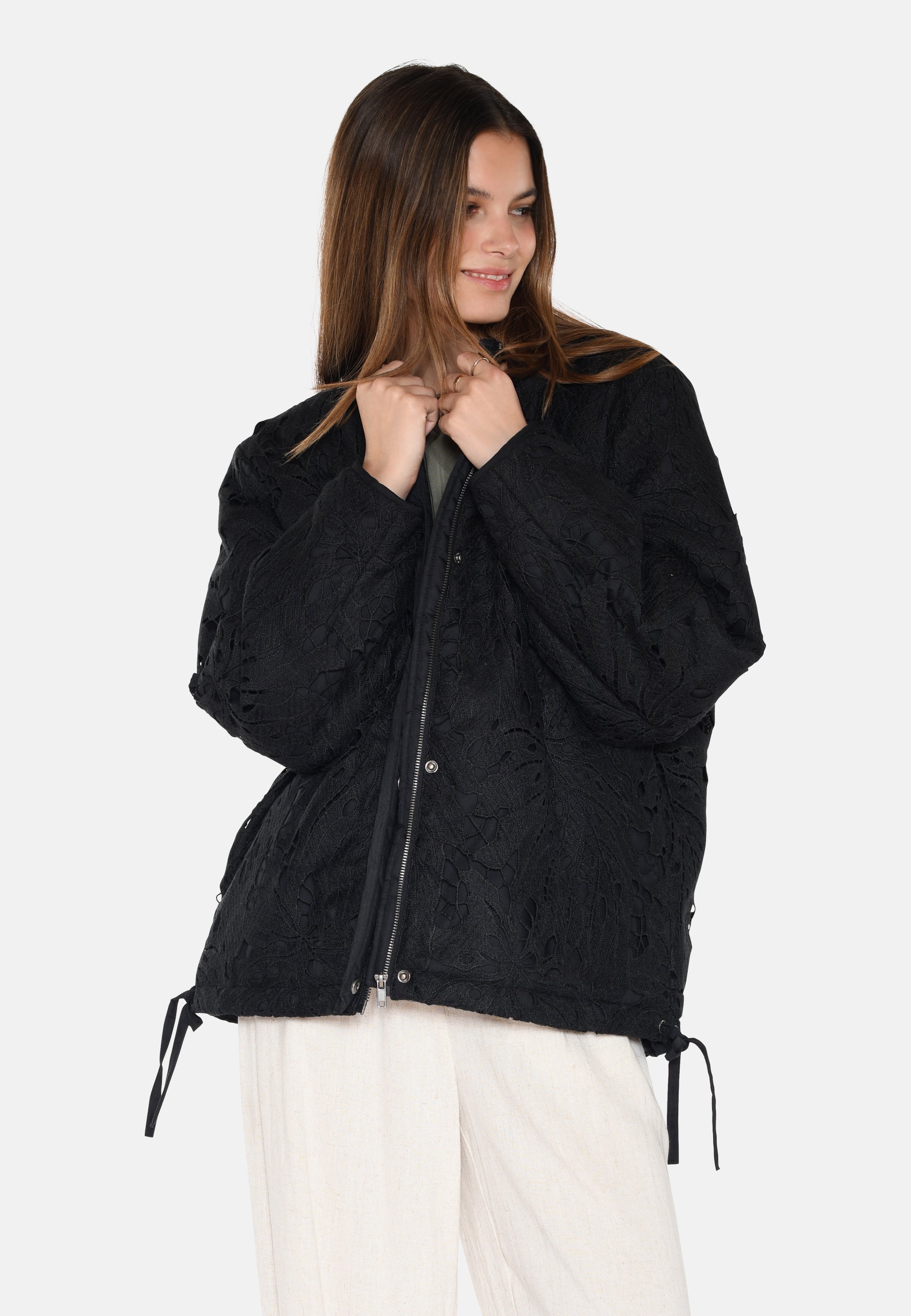 moves Kaylie broderie jakke 4208 Jacket 999 Black