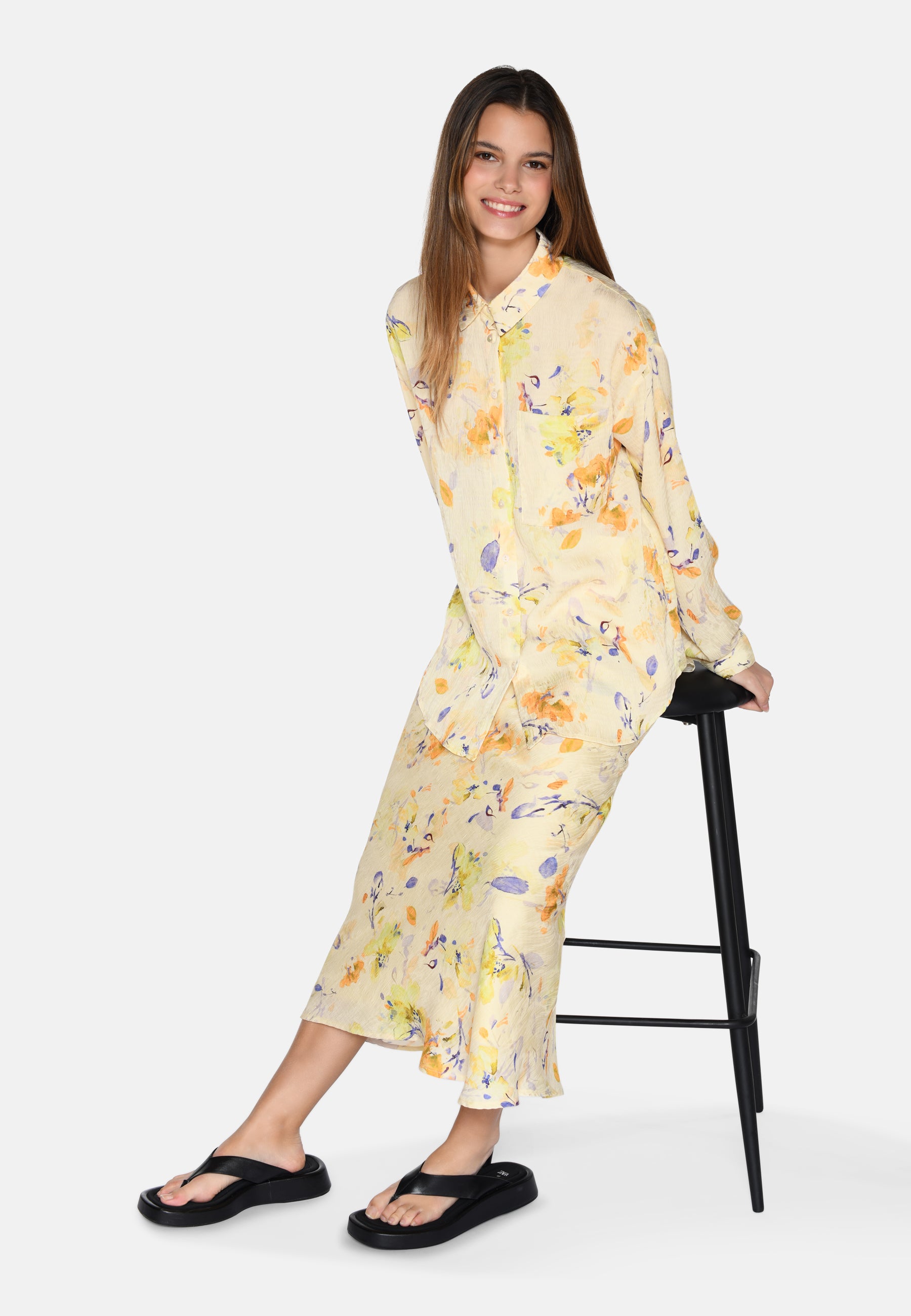 moves Lenora langærmet skjorte 4255 Long Sleeved Shirt 0616 Pastel Yellow