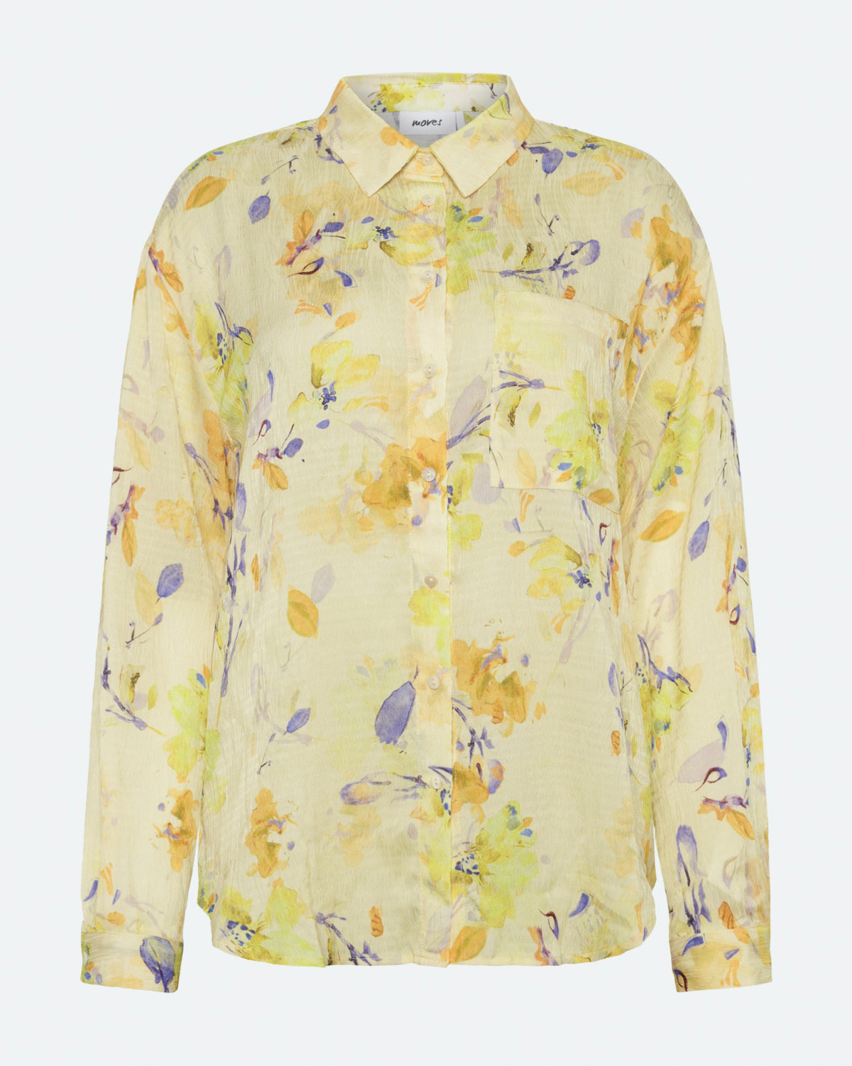 moves Lenora langærmet skjorte 4255 Long Sleeved Shirt 0616 Pastel Yellow