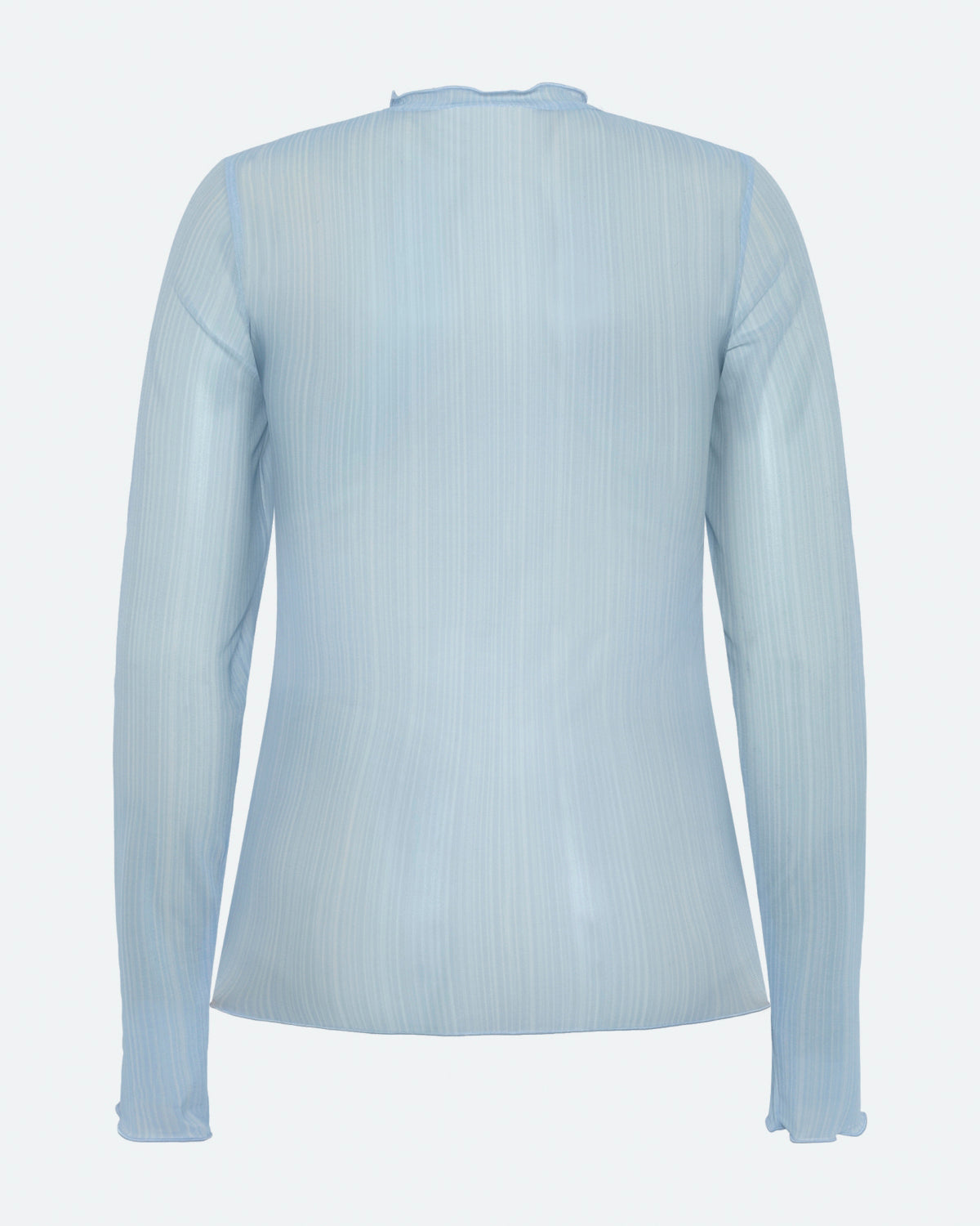 moves Markhild langærmet meshbluse 4202 Long Sleeved Blouse 4121 Blue Bell