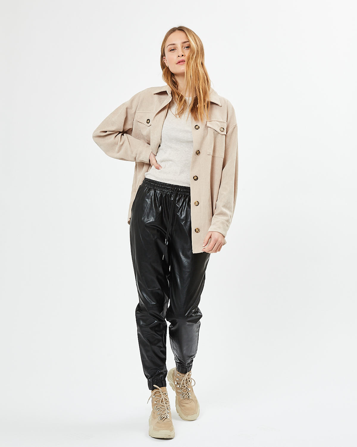 moves Savisa overskjorte 1188 Long Sleeved Shirt 047 Sahara