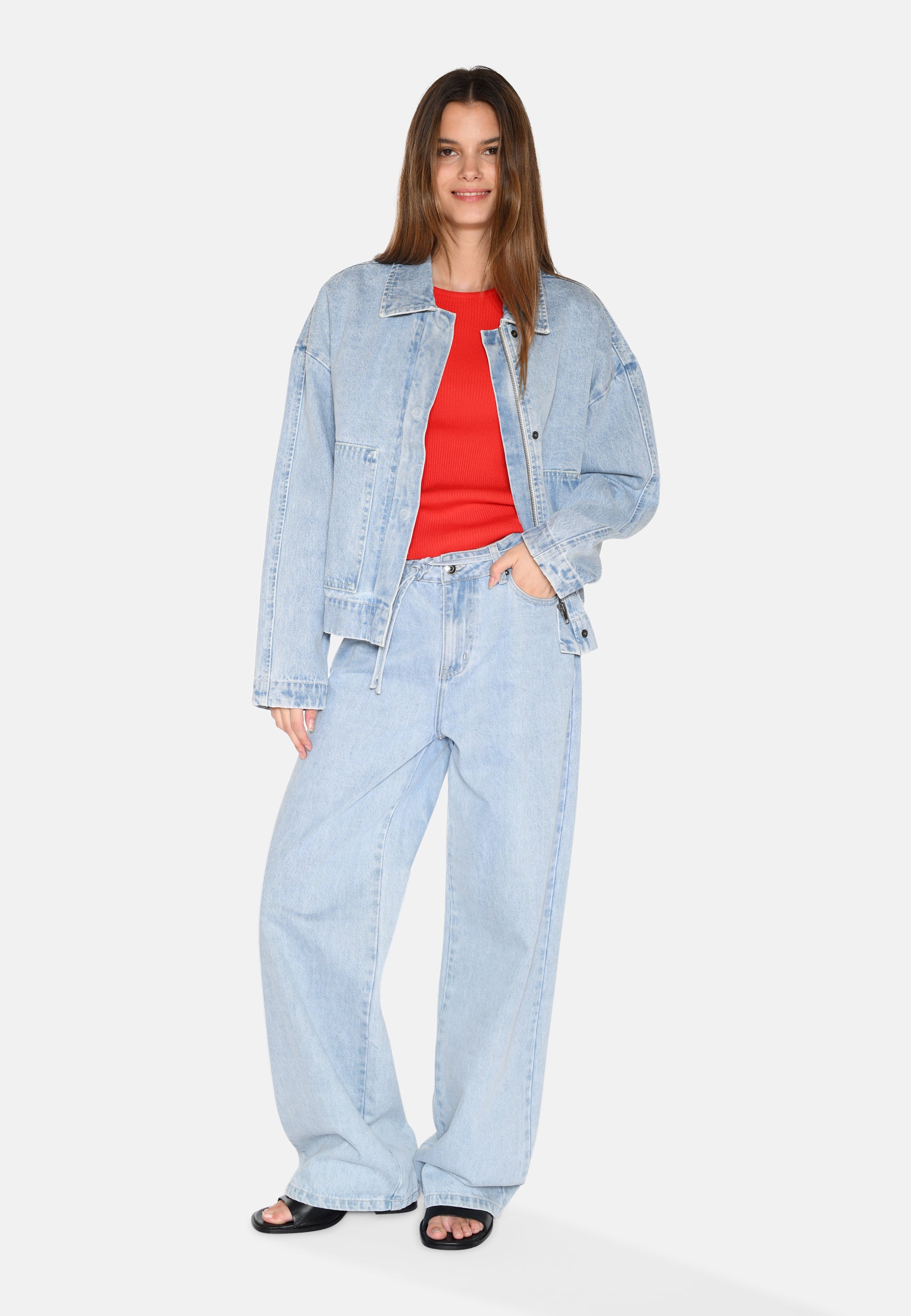 moves Sikorie denimjakke 4283 Jacket 1001 Light Blue