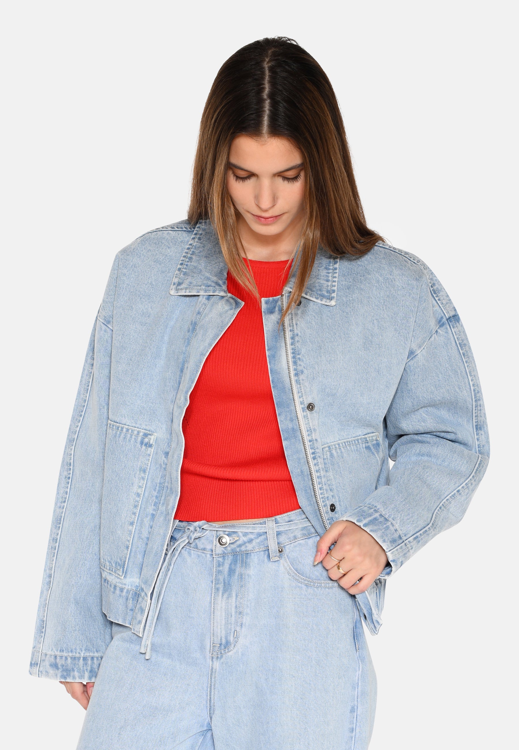 moves Sikorie denimjakke 4283 Jacket 1001 Light Blue