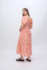 moves Aleah midi smockkjole 4290 Midi Dress 1614 Rose Elegance