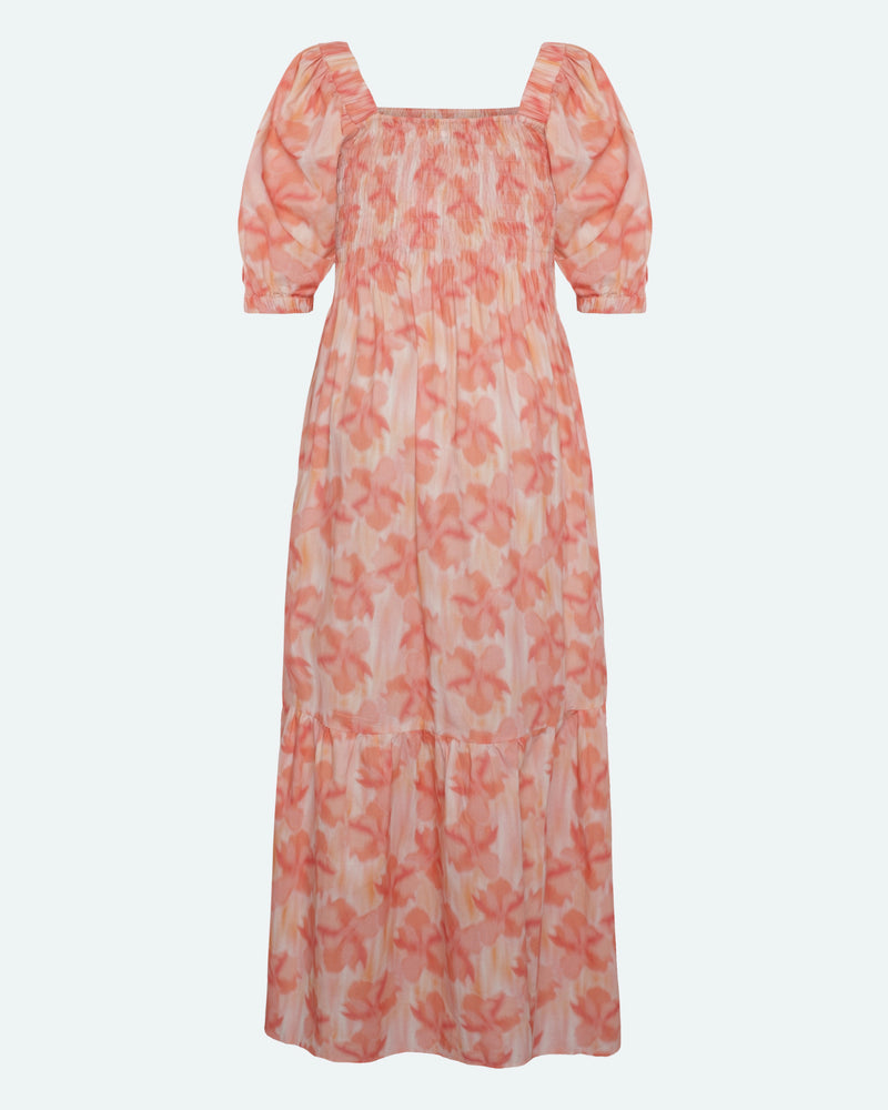 moves Aleah midi smockkjole 4290 Midi Dress 1614 Rose Elegance