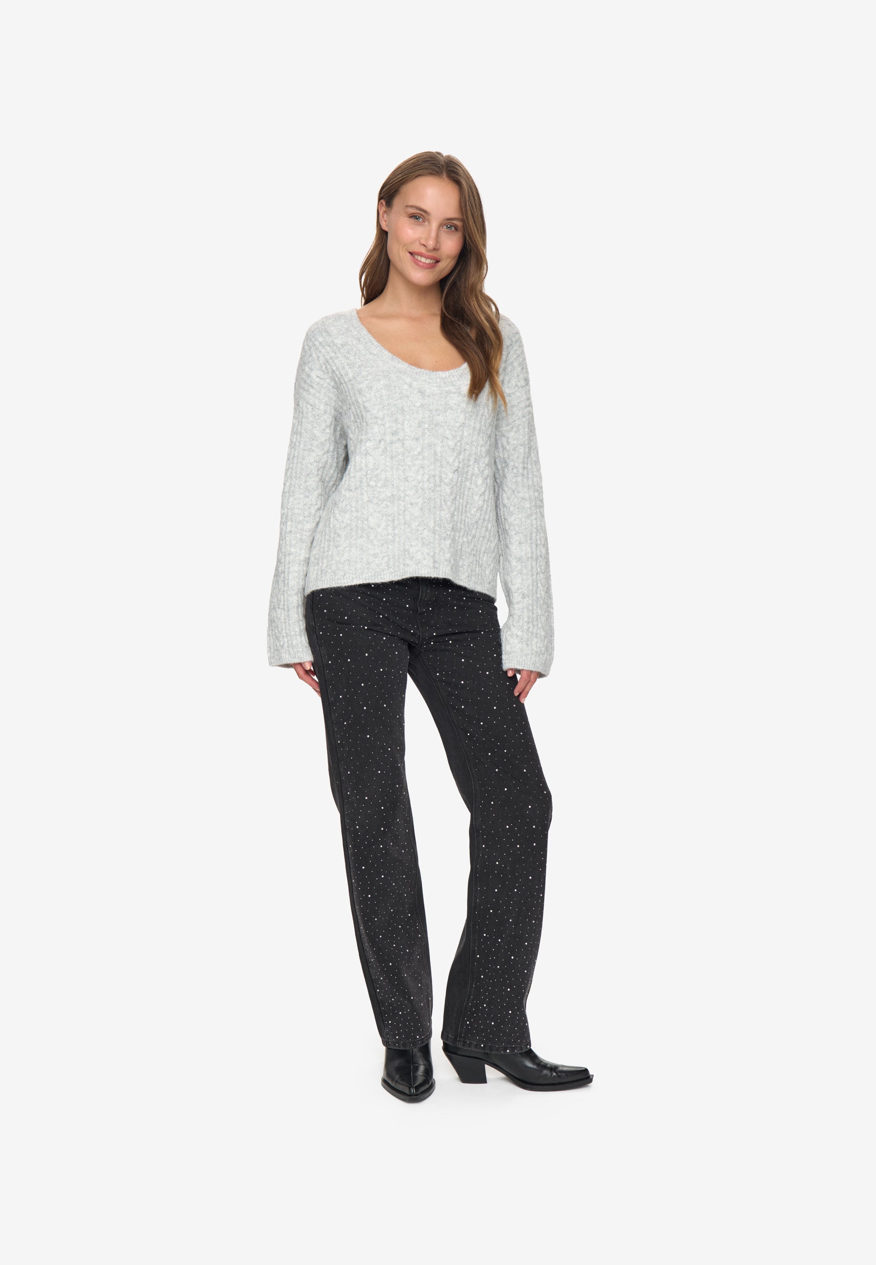 moves Cabina jumper 4531 Jumper 910M Light Grey Melange