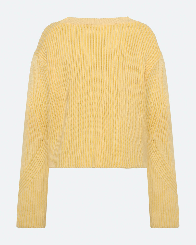 moves Colina striktrøje 1566 Jumper 0616 Pastel Yellow