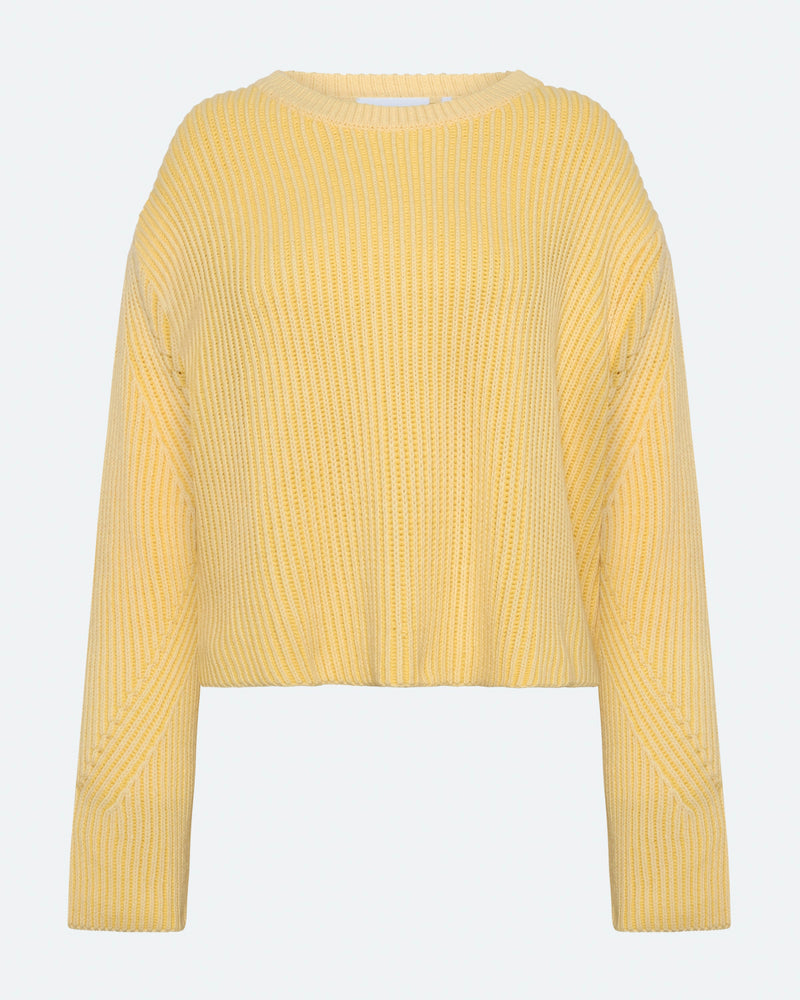 moves Colina striktrøje 1566 Jumper 0616 Pastel Yellow