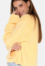 moves Colina striktrøje 1566 Jumper 0616 Pastel Yellow