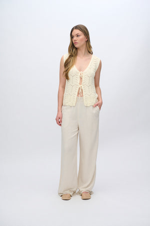 moves Daphne strikvest 4286 Gilet 002 Ivory