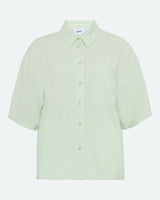 moves Elise kortærmet skjorte i hørblanding 2744 Short Sleeved Shirt 0109 Ambrosia