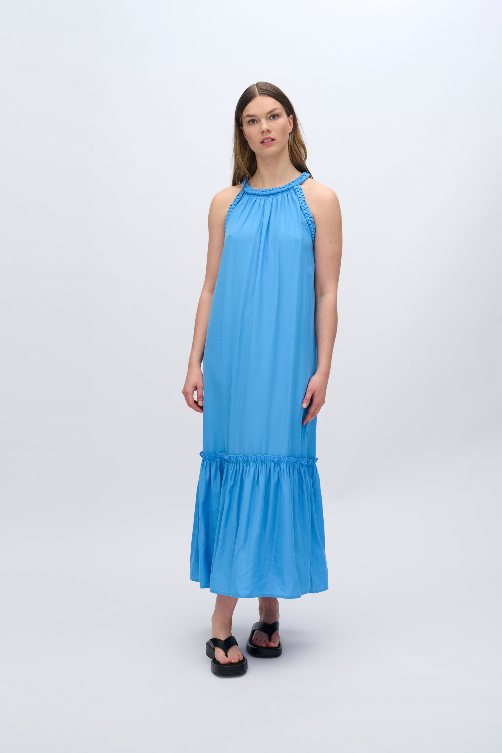 moves Esmarelda maxi kjole 4369 Maxi Dress 1730 Silver Lake Blue