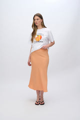 moves Gebry maxi nederdel 3570 Maxi Skirt 1340 Cadmium Orange