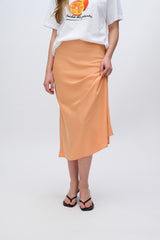 moves Gebry maxi nederdel 3570 Maxi Skirt 1340 Cadmium Orange