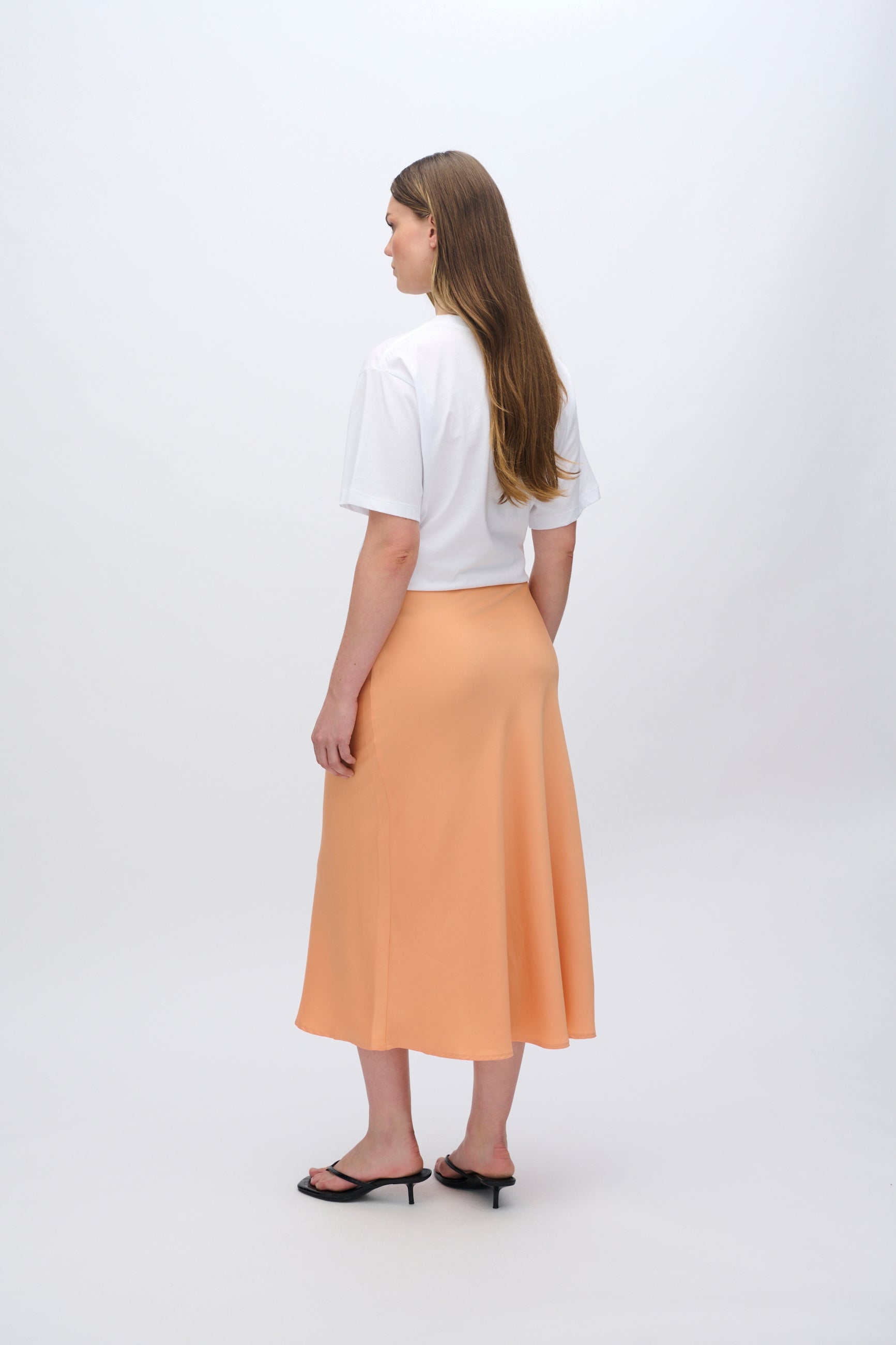 moves Gebry maxi nederdel 3570 Maxi Skirt 1340 Cadmium Orange