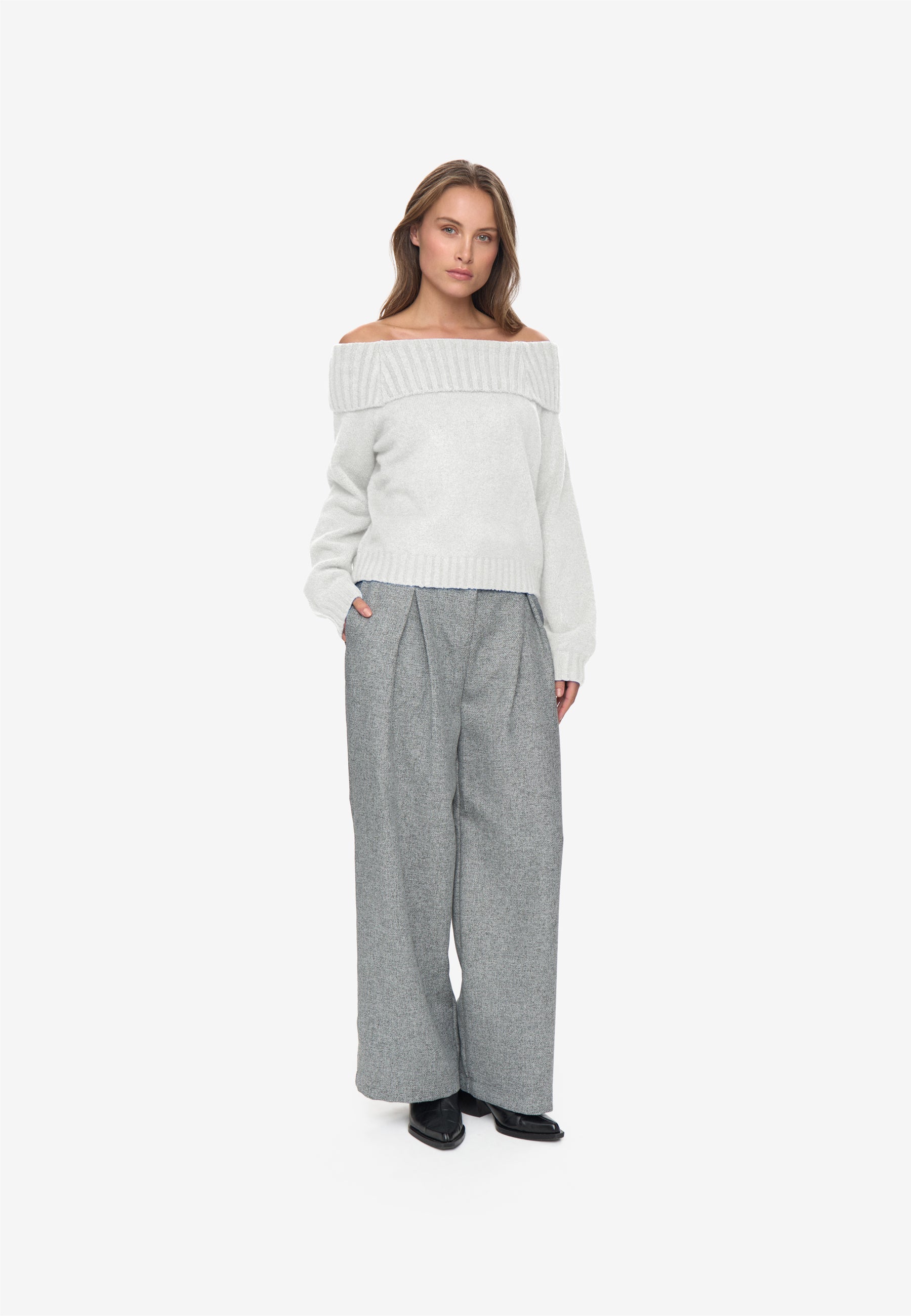 moves Janni jumper 2579 Jumper 0104M White Asparagus Melange