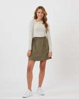 moves Kia 0032 Short Skirt 882 Dusty Olive