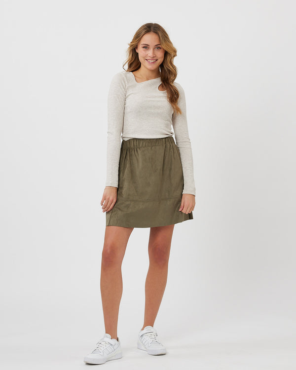 moves Kia 0032 Short Skirt 882 Dusty Olive