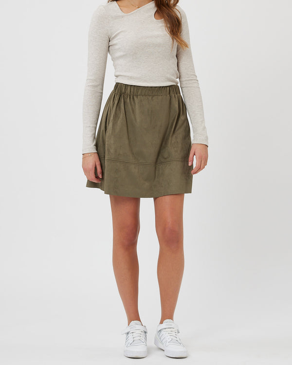 moves Kia 0032 Short Skirt 882 Dusty Olive