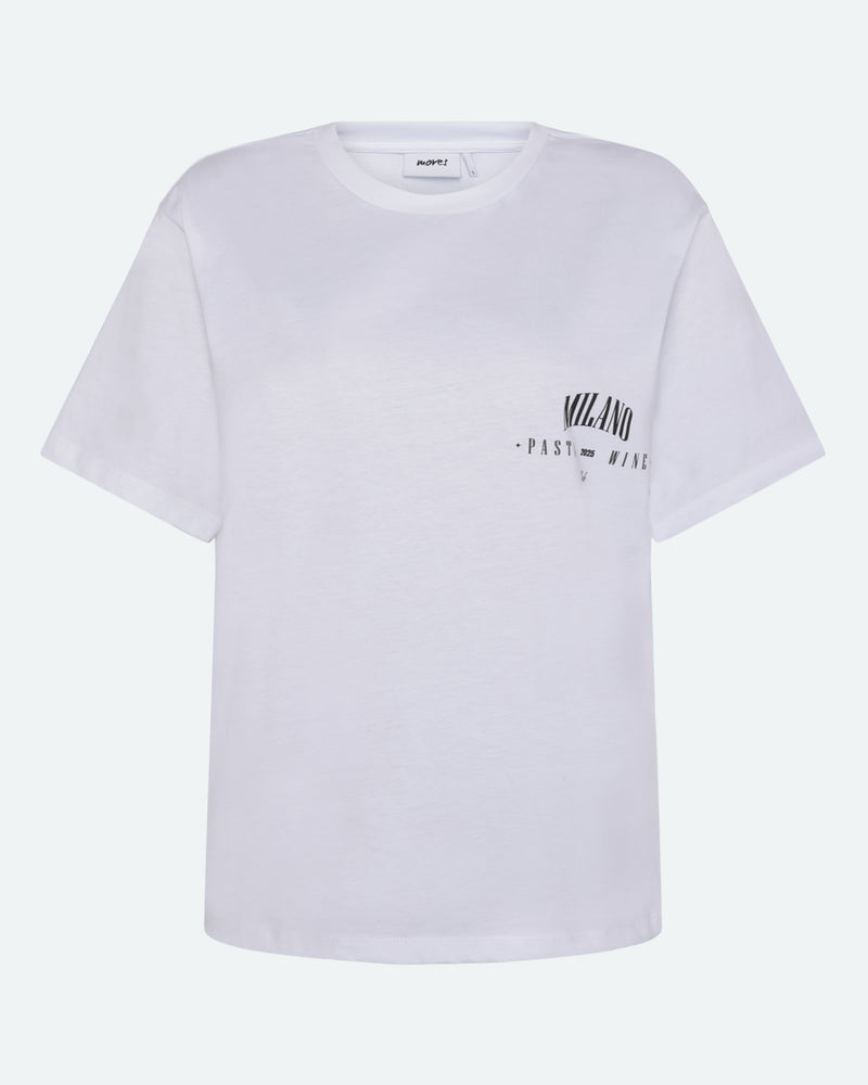 moves Kiana kortærmet t-shirt 4335 Short Sleeved T-shirt 000 White