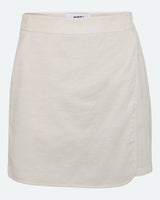 moves Lanelle skort i hørblanding 4330 Shorts 0108 Castle Wall