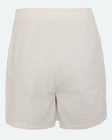 moves Lanelle skort i hørblanding 4330 Shorts 0108 Castle Wall