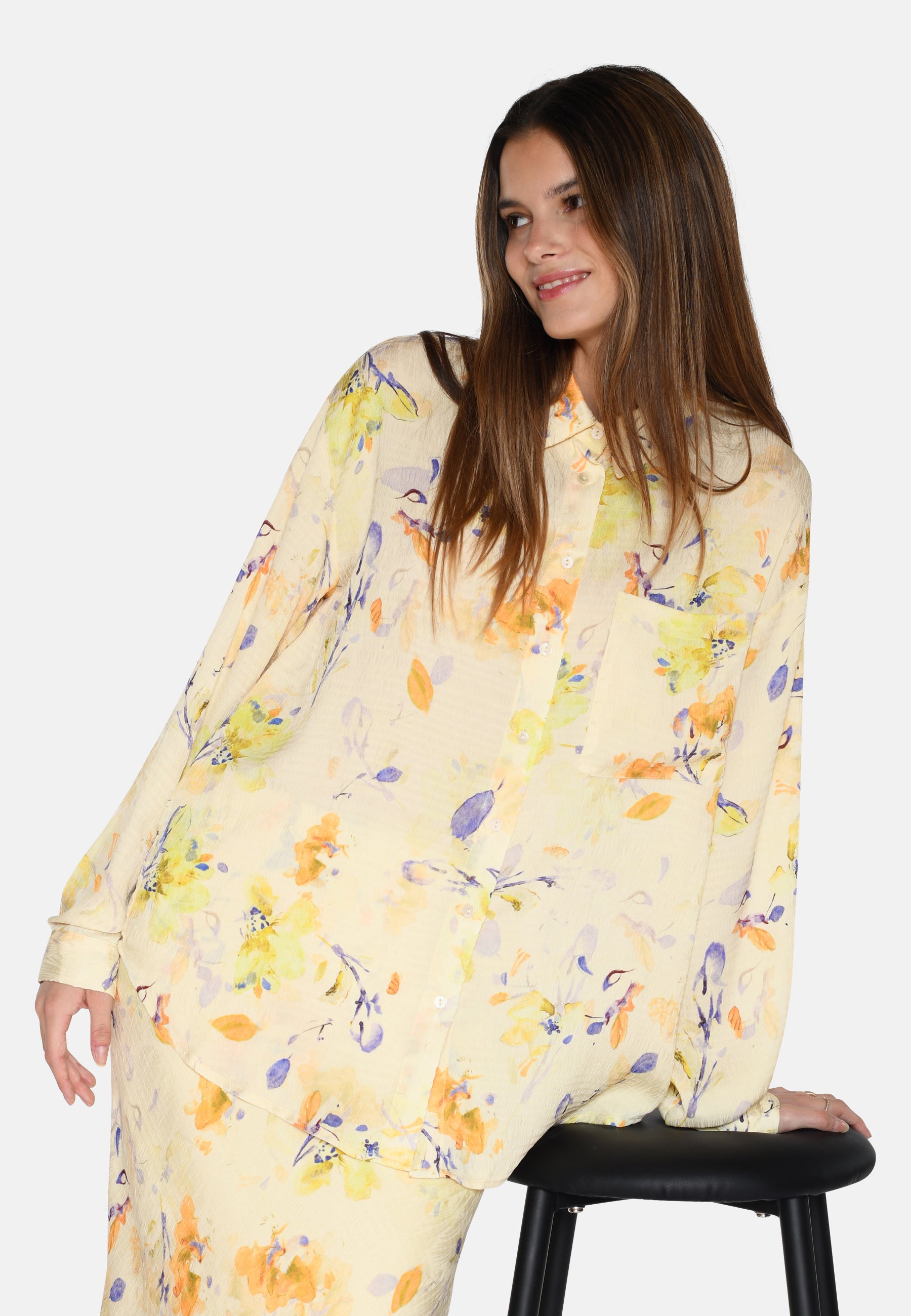 moves Lenora langærmet skjorte 4255 Long Sleeved Shirt 0616 Pastel Yellow
