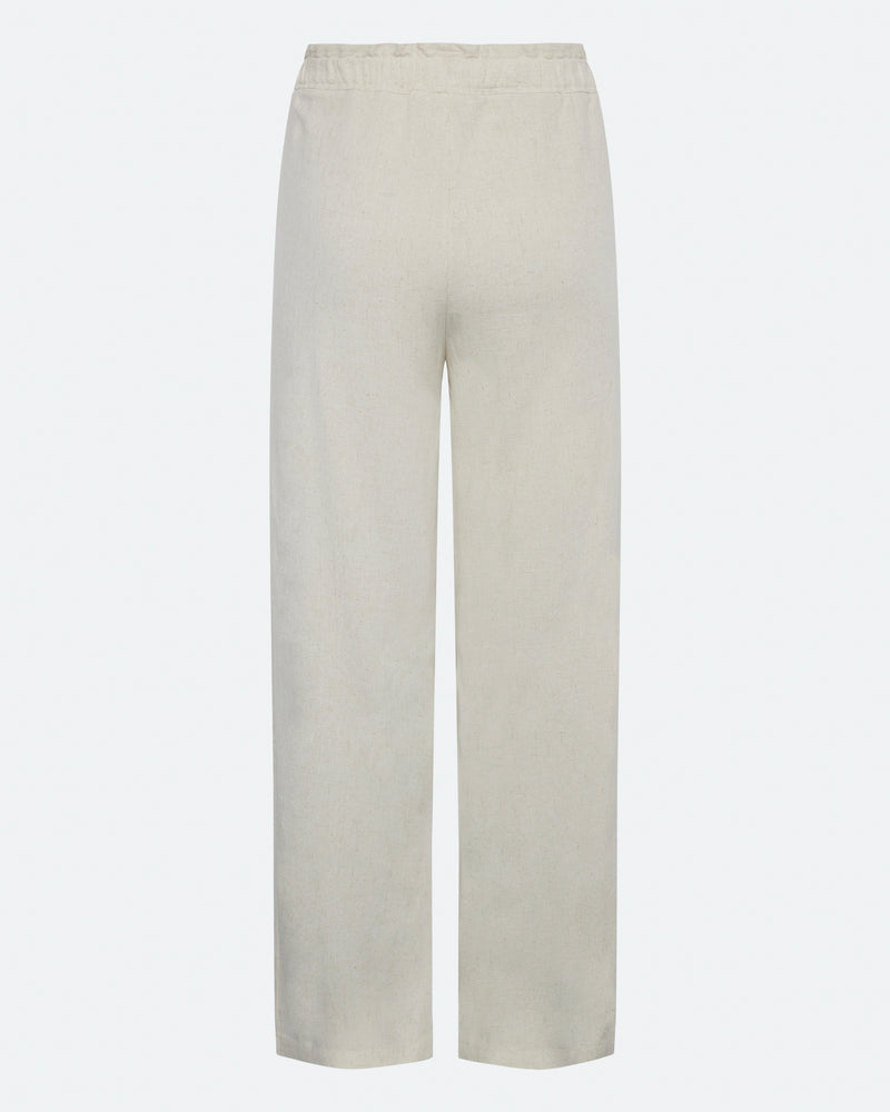 moves Lilah afslappede bukser i hørblanding 2744 Casual Pants 0108 Castle Wall