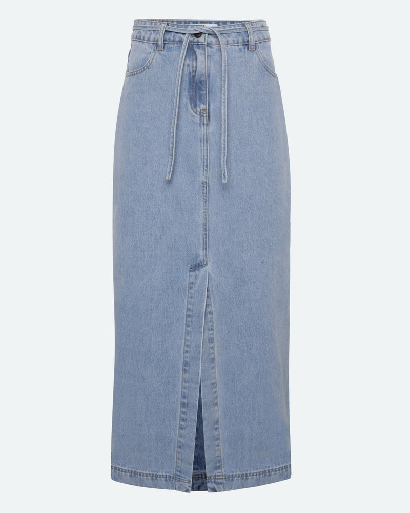 moves Maisie maxi denimnederdel 4283 Maxi Skirt 1001 Light Blue