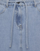 moves Maisie maxi denimnederdel 4283 Maxi Skirt 1001 Light Blue