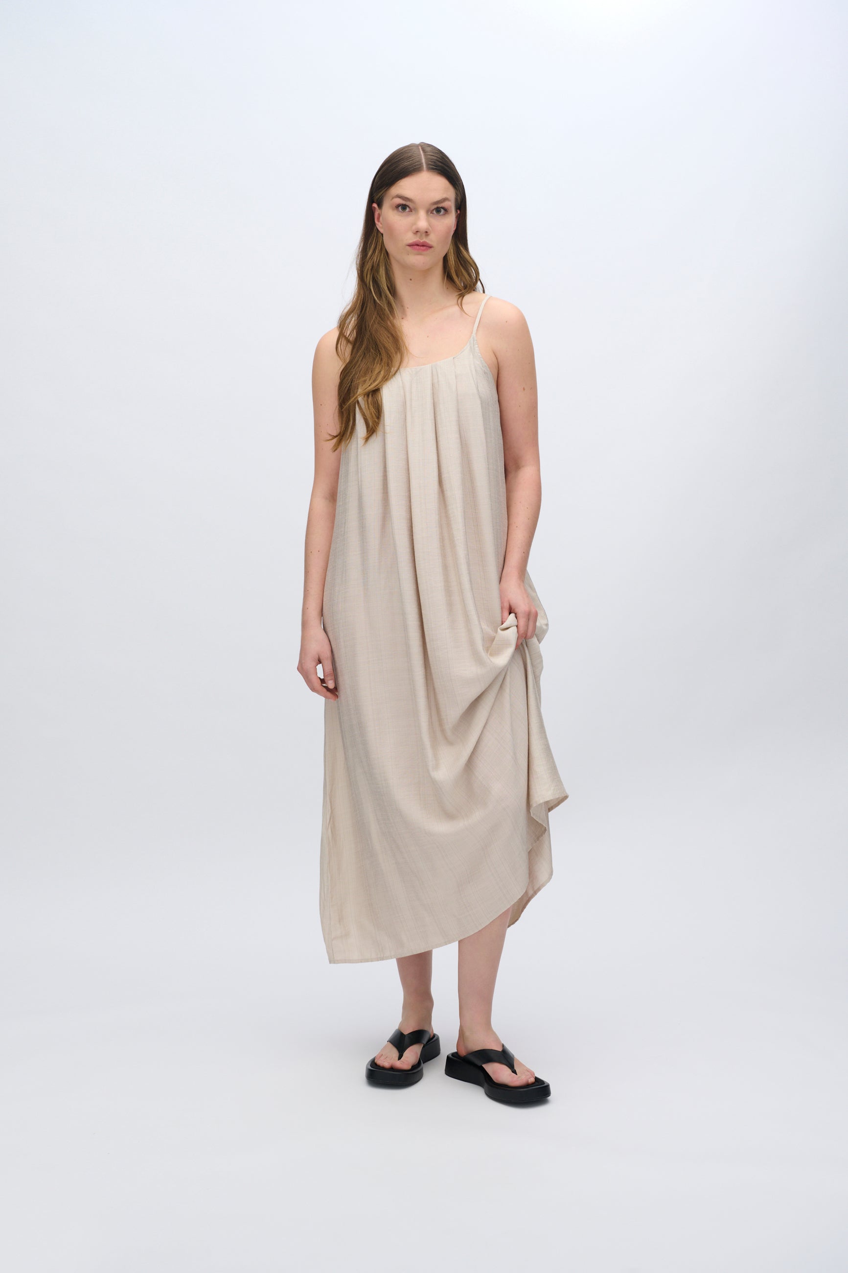 moves Malia kjole 4237 Midi Dress 0108 Castle Wall
