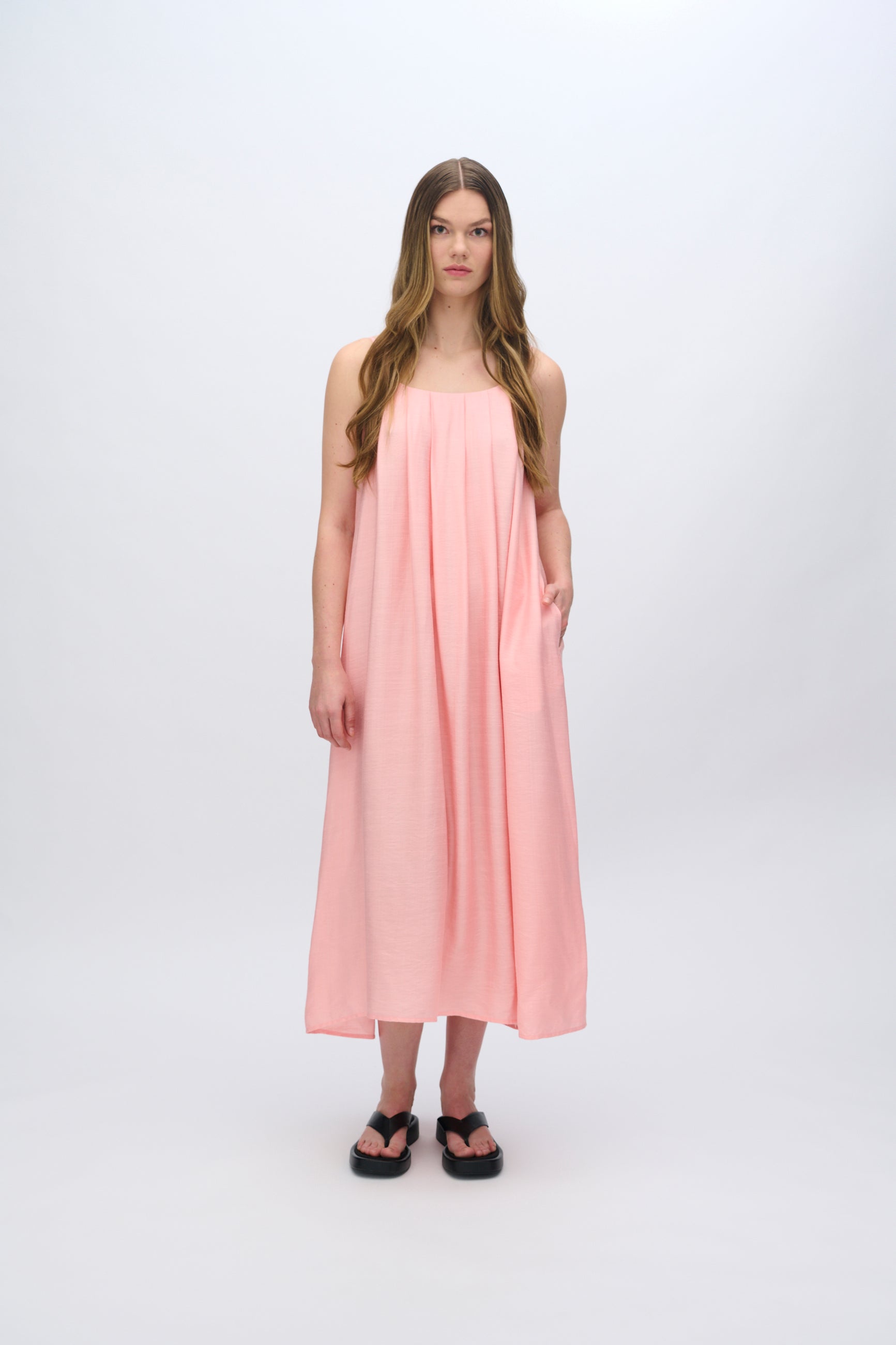 moves Malia kjole 4237 Midi Dress 1340 Cadmium Orange