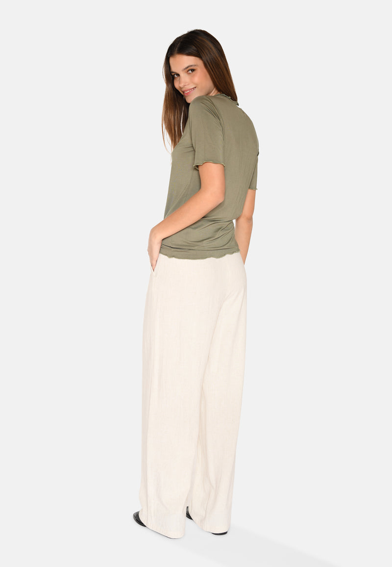 moves Markhild kortærmet t-shirt 3576 Short Sleeved T-shirt 1812 Deep Lichen Green