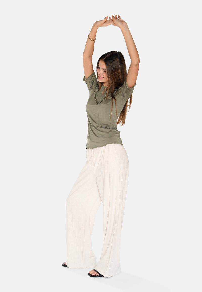 moves Markhild kortærmet t-shirt 3576 Short Sleeved T-shirt 1812 Deep Lichen Green