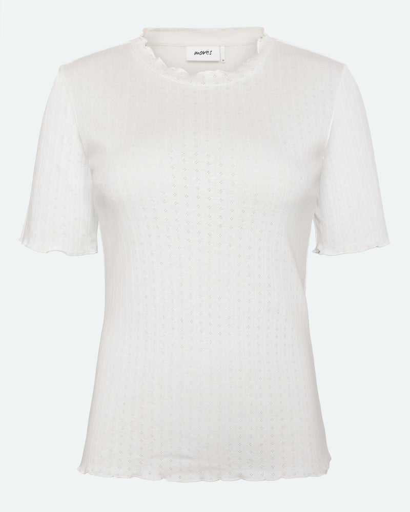moves Markhild kortærmet t-shirt 4301 Short Sleeved T-shirt 000 White