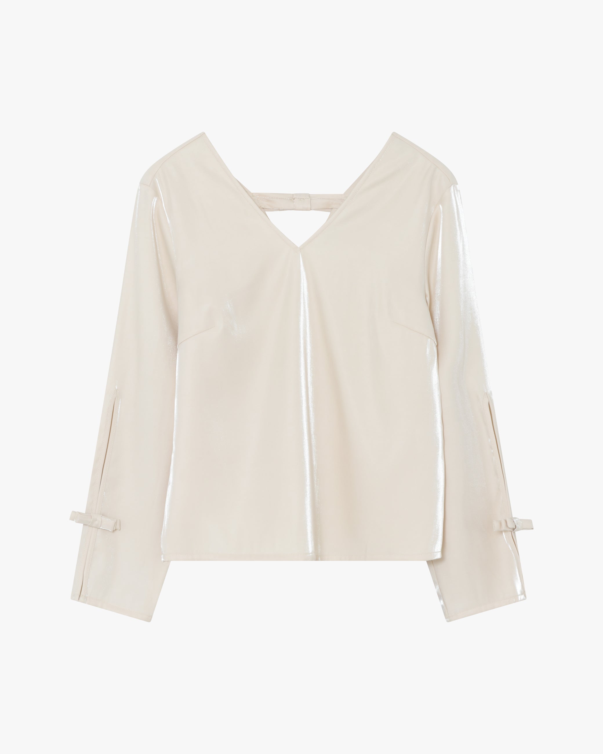 moves Mimora blouse 4521 Long Sleeved Blouse 0104 White Asparagus