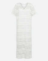 moves Pilano broderet kjole 4292 Midi Dress 004 Broken White
