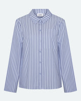 moves Rosalina stribet langærmet skjorte 4299 Long Sleeved Shirt 1001 Light Blue