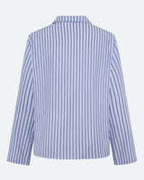 moves Rosalina stribet langærmet skjorte 4299 Long Sleeved Shirt 1001 Light Blue