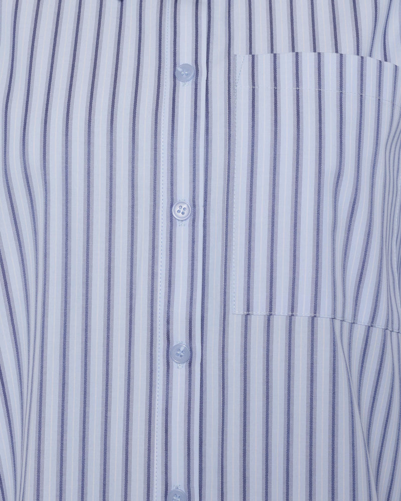 moves Rosalina stribet langærmet skjorte 4299 Long Sleeved Shirt 1001 Light Blue