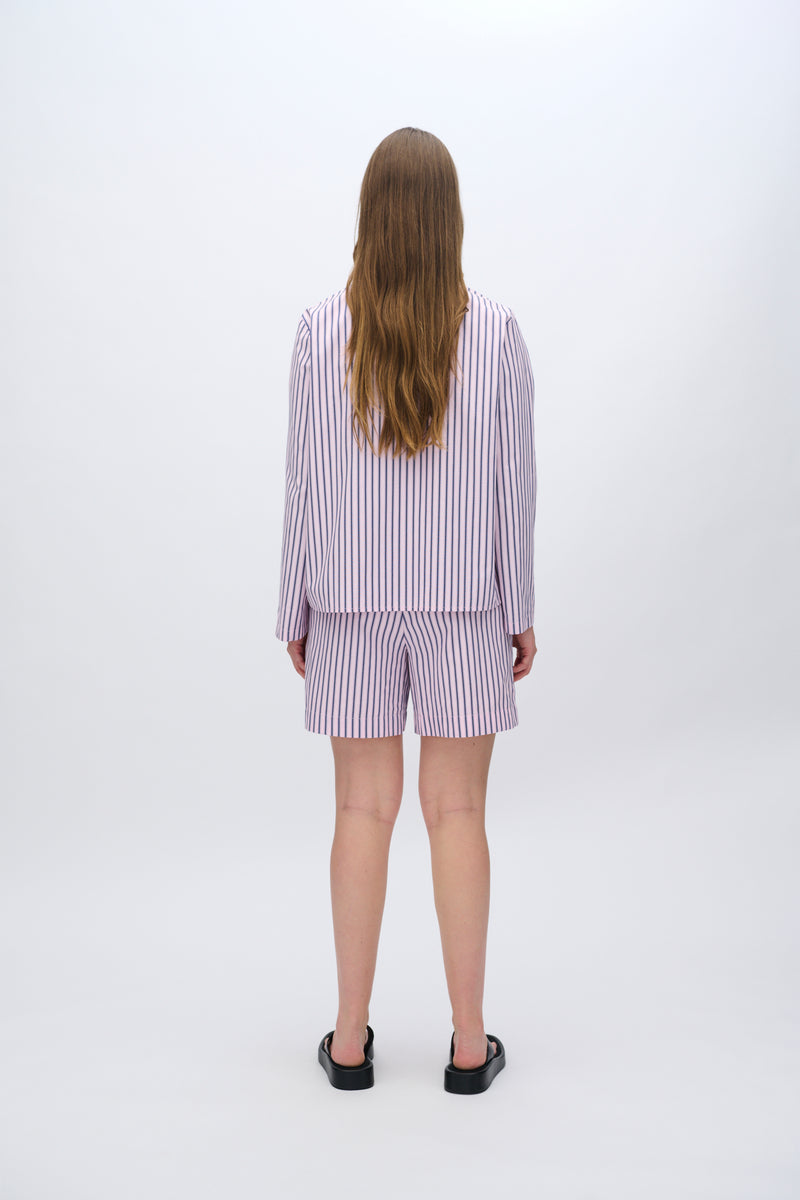moves Rosalina stribet langærmet skjorte 4299 Long Sleeved Shirt 1614 Rose Elegance