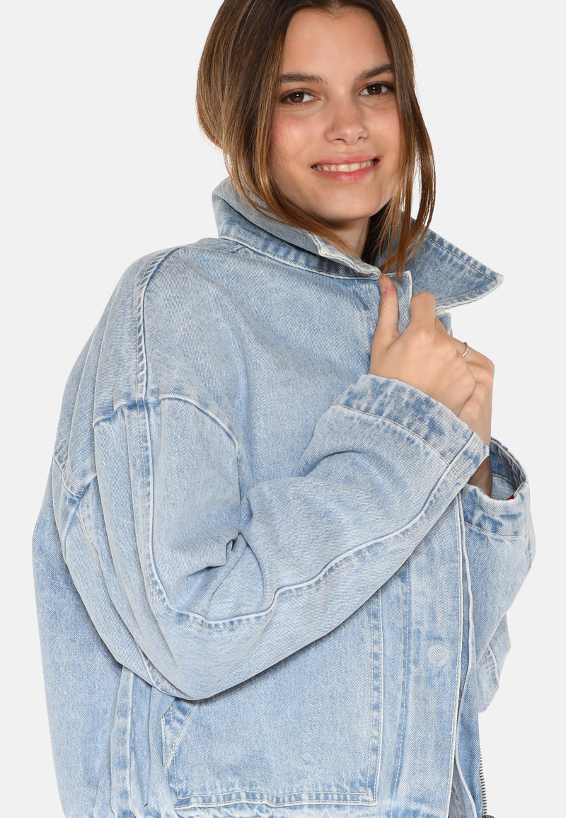 moves Sikorie denimjakke 4283 Jacket 1001 Light Blue