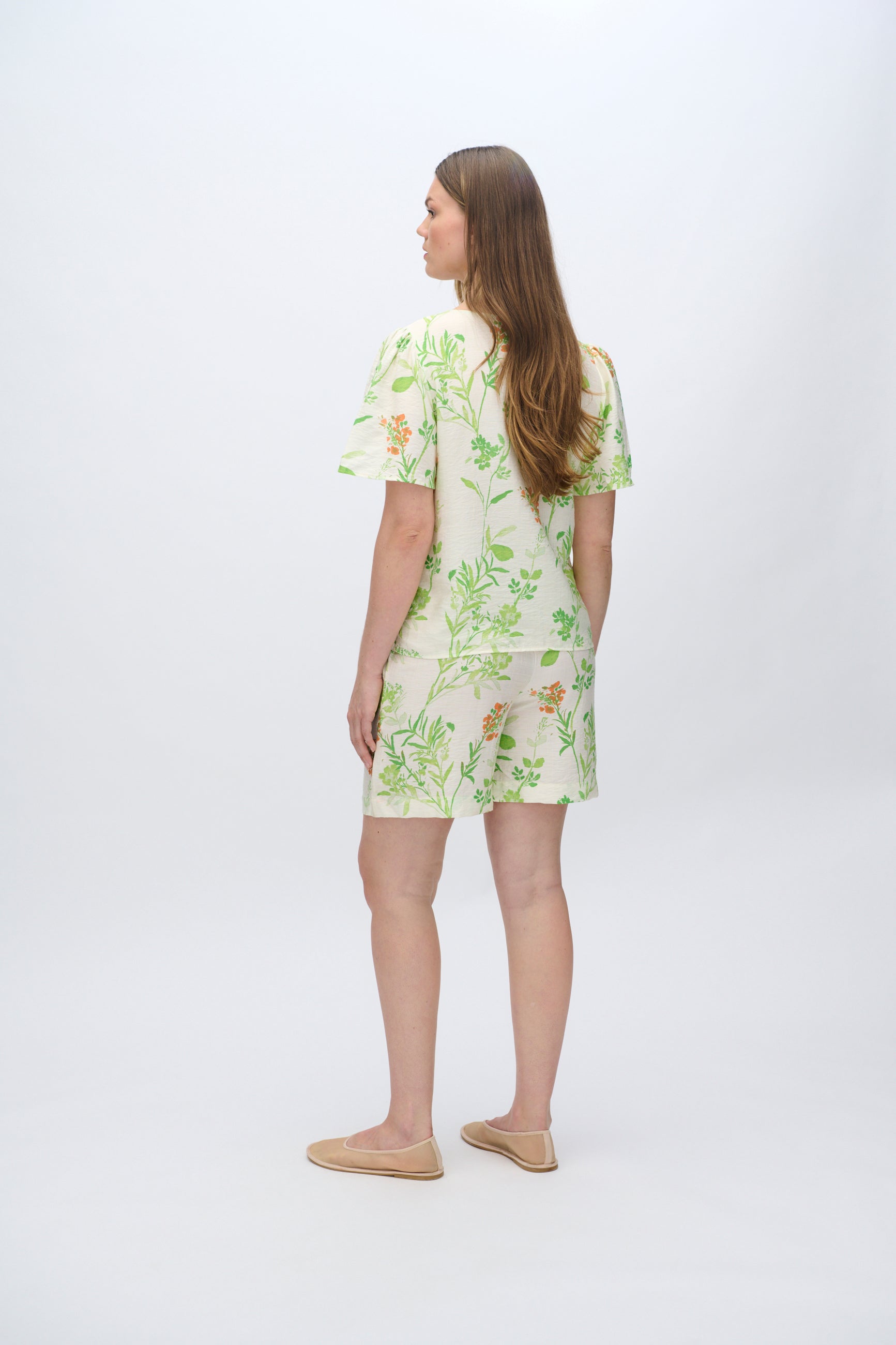 moves Somaro kortærmet bluse 4289 Short Sleeved Blouse 004 Broken White