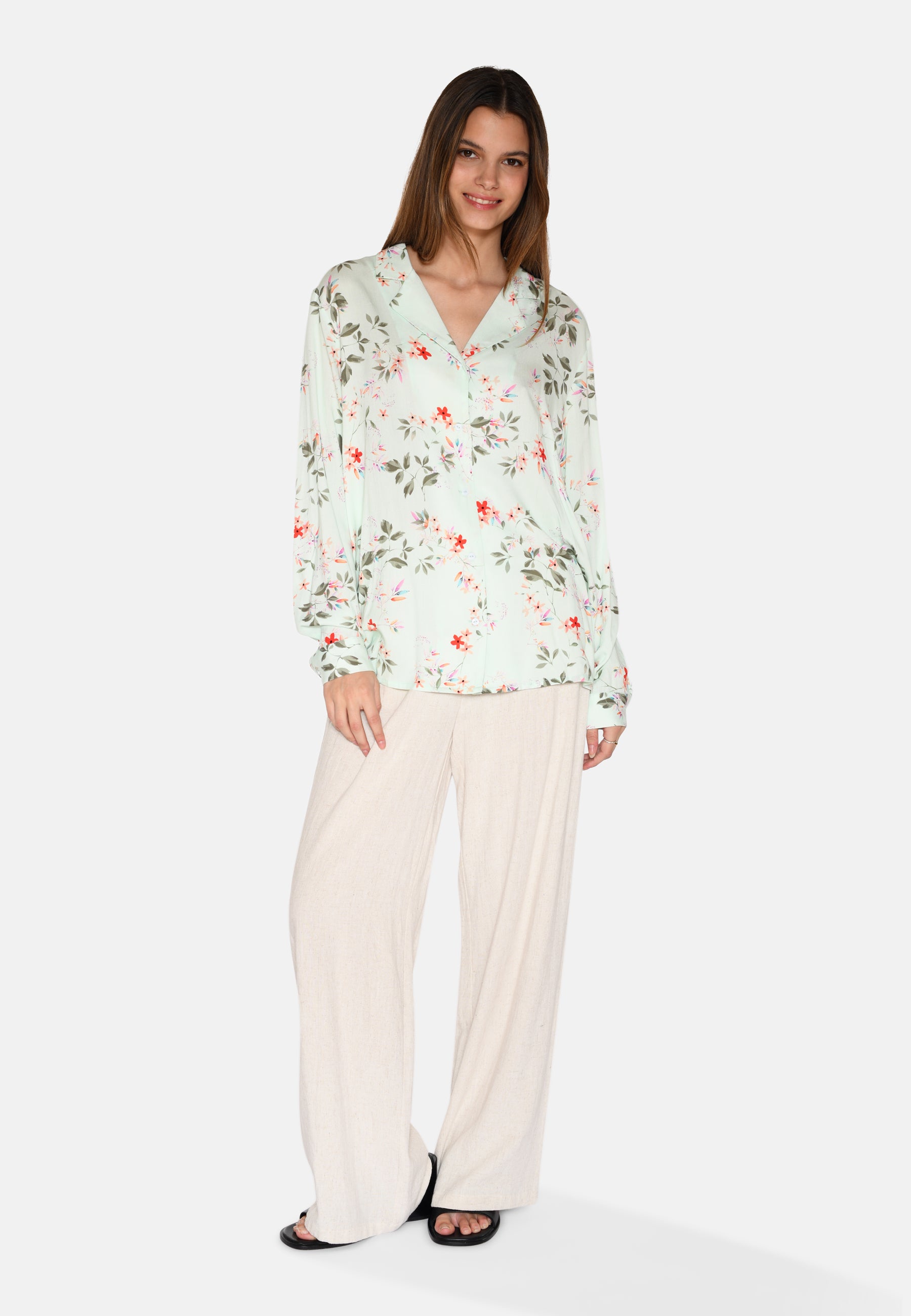 moves Stusa langærmet skjorte 4294 Long Sleeved Shirt 0109 Ambrosia