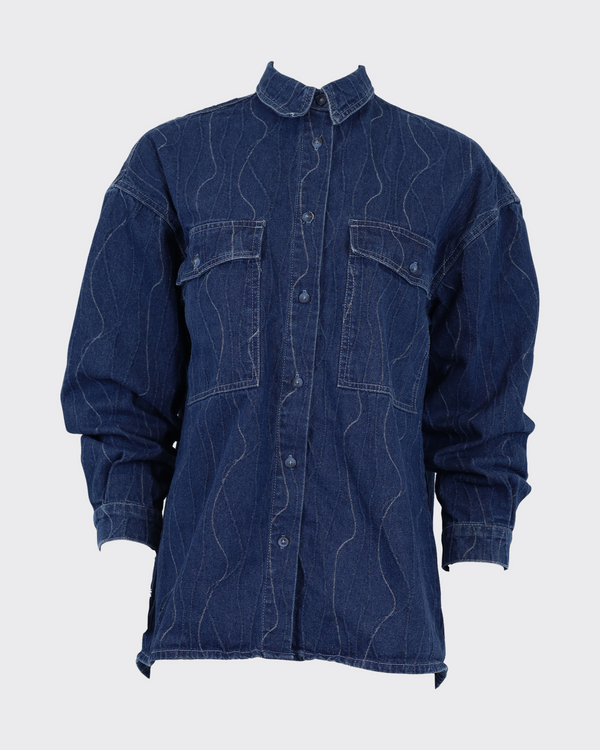 Secondhand Deninna 3428 overshirts - medium blue